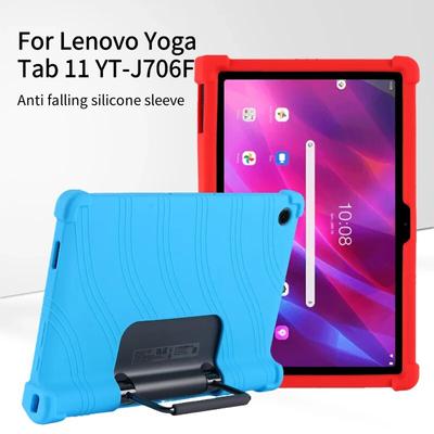 Противоударный силиконовый чехол с 4 утолщенными уголками для Lenovo Yoga Tab 11, детский защитный защитный чехол для Lenovo YT-J706F YT-J706X