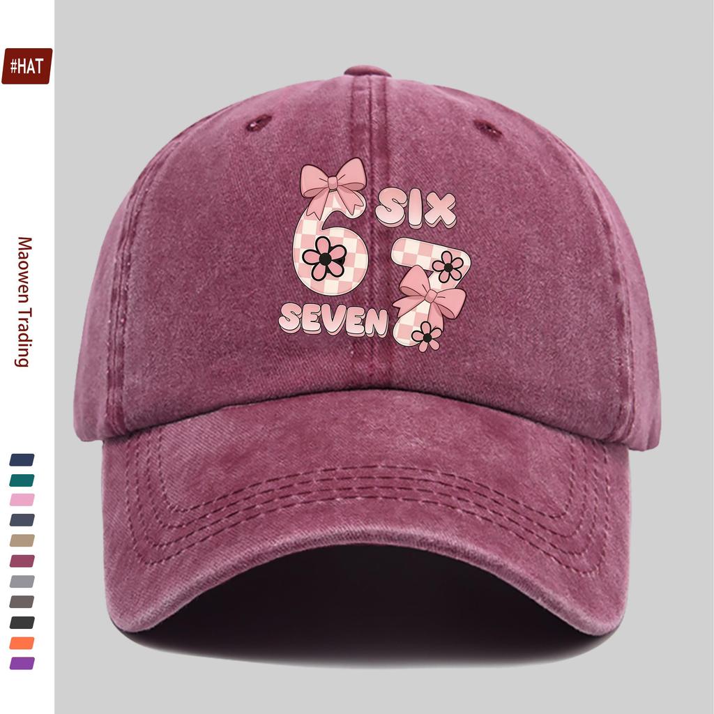 pc Cute Bow Patterns Printed Baseball Cap Fashionable Lovely Printed Trucker Sun Hat Comfortable Lightweight Papa Hat Dad
