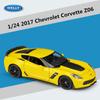 Welly 1/24 Chevrolet Corvette Z06 2017 Сплав Спортивный Автомобиль Модель Литье под Давлением Гоночный Автомобиль Модель Симуляция Коллекция Детские Игрушки Подарок