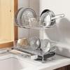 304 Stainless Steel Double-Layer Kitchen Dish Drying Rack