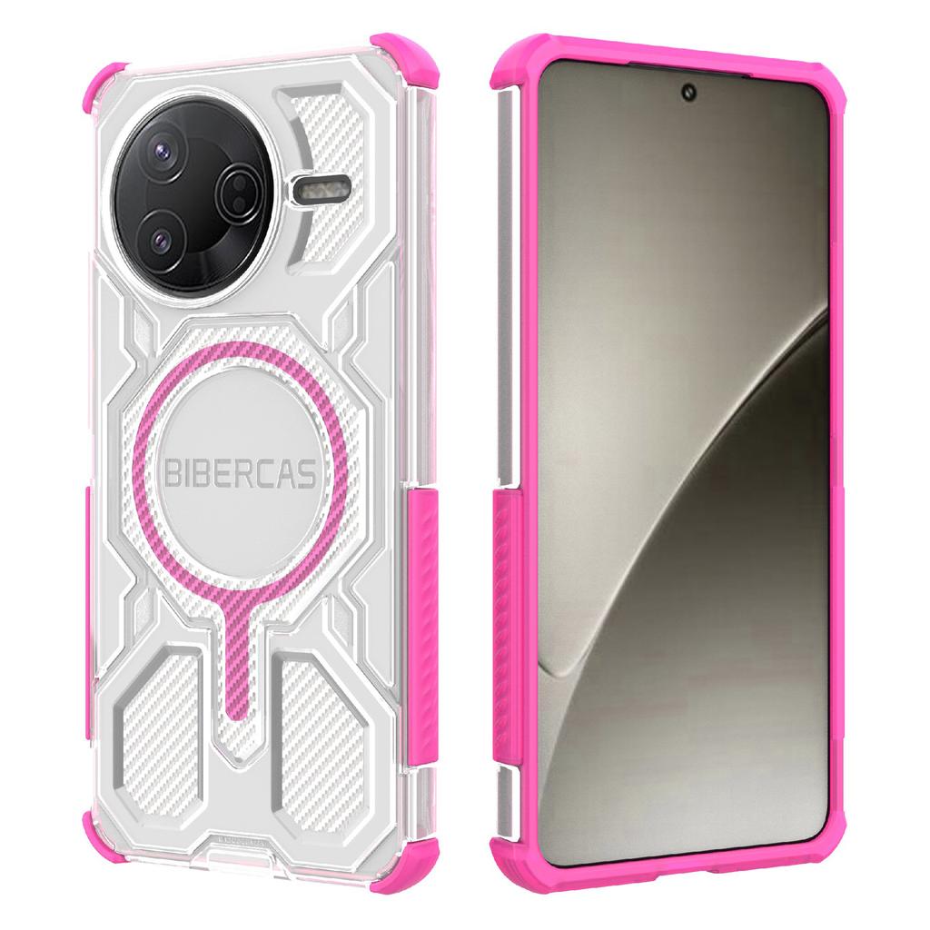 BIBERCAS J-16 Transparent Series For Xiaomi Redmi K80 5G/Poco F7 Pro 5G Case Compatible with MagSafe TPU+PC Phone Cover