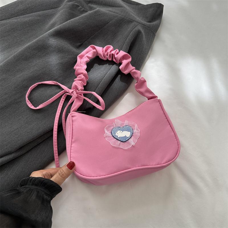 Trendy Canvas Shoulder Bag For Women 2023 Fall Fashion Retro Underarm Bag Street Style
