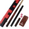 Black ScorpionCuesoul 18OZ Handmade 1 Piece Snooker Cue Aluminum Telescope Extension Case 57" + +