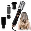 4-in-1 Rotating Hot Air Comb: Curling Iron, Straightener, Big Waves & Hair Dryer
