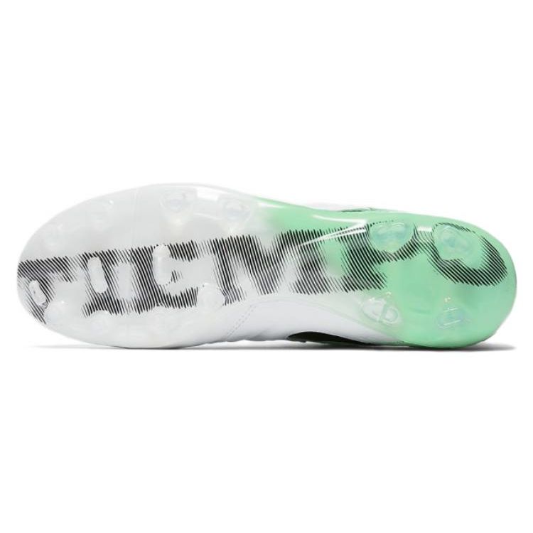 Nike Tiempo Legend 6 FG Men Cleats White Black-Electro-Green 819177-103