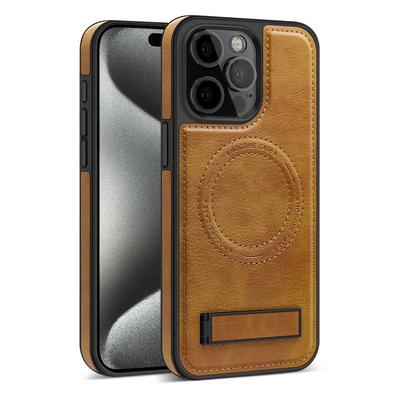 Подходит для чехла для телефона IPhone15Promax, невидимая подставка Apple 14, 13 магнитный кожаный противоударный чехол