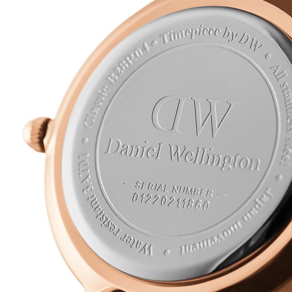 Danielwellingteon Petite St Mawes 2-цветные коричневые женские кожаные часы