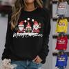 Women's Hoodies Fashion Merry Christmas Print Pullovers Long-sleeved Hooded Sweatshirt Lady Casual Oversized Loose Hoodies