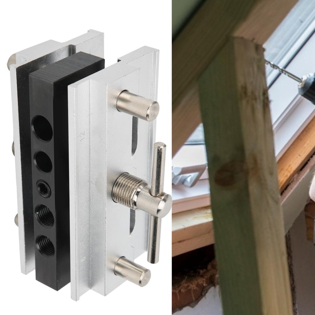 Центрирующий дюбельный кондуктор Деревообработка Позиционер для сверления прямых отверстий Локатор Ручной инструмент Деревообработка Позиционер для сверления отверстий