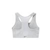 Nike Dri-FIT Swoosh Zip-Front Solid Medium Intensity Sports Bra Women Underwear Gray DD1206-073