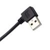 Левый и правый угловые L-образные кабели-удлинители данных USB2.0, кабель-переходник A (папа) на A (мама), высокоскоростная передача 480 Мбит/с (0,1 м вправо)