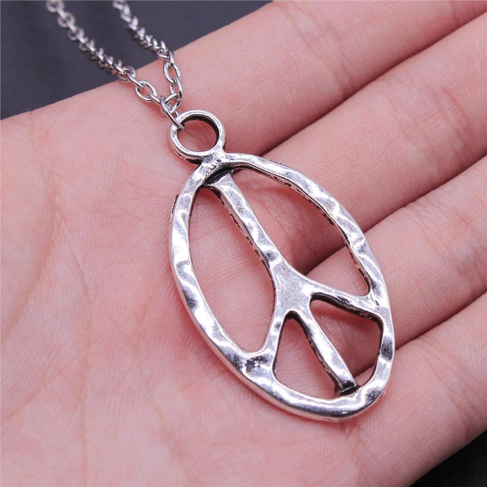 Любовь Сердце Мир 45 см или 70 см Длинная Цепочка Ожерелье Женские Украшения Юбилей Новые Находки и Компоненты