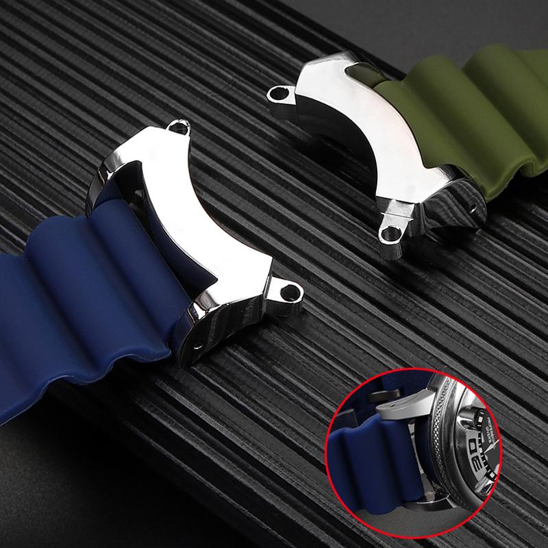 Новый резиновый ремешок для часов Citizen BJ8050 BJ8050-08E, нержавеющая сталь, ушки, маленький/маленький монстр, модифицированный силиконовый ремешок для часов