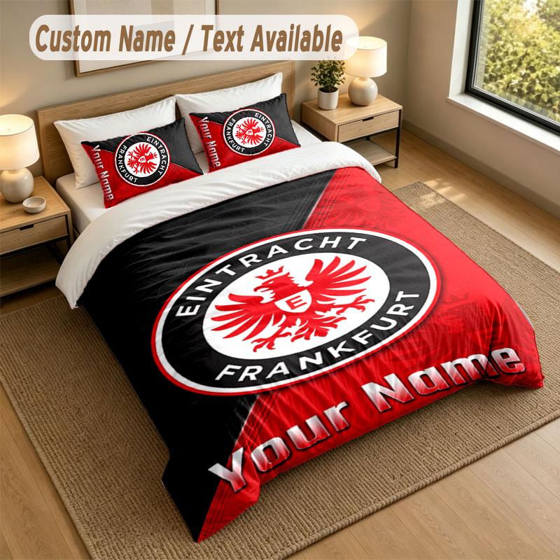 Bedding Set 1 Duvet Cover 2 Pillowcases Eintracht Frankfurt Print Soft Bed Linen Bedroom Decor