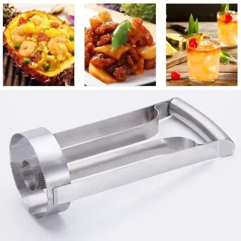 Anti Slip Handle Pineapple Cutter Stainless Steel Pineapple Knife Peeler  Household Use