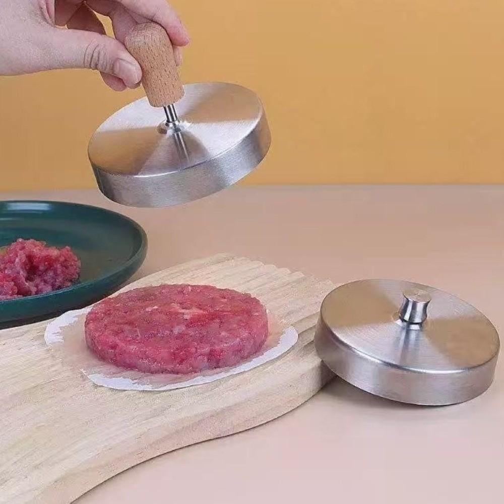 Round Hamburger Patty Maker Mold Thickness Adjustable Patties Maker Burger Meat Press Rice Ball