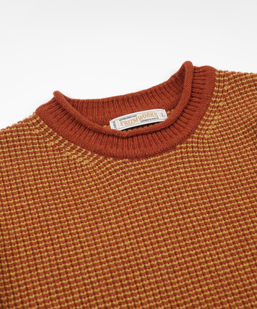 FRIZMWORKS Rollneck Ringer Knit _ Orange