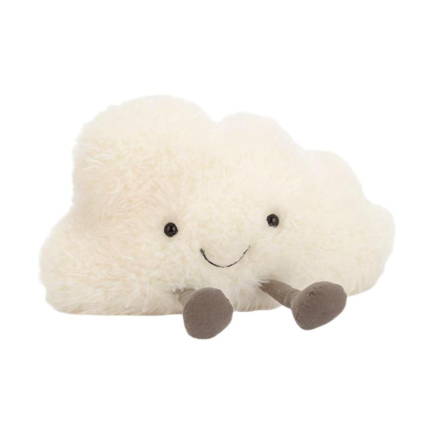Jellycat Fun Items Series JELLYCAT Character Happy White Cloud Doll Plush Doll 22cm/36cm Height