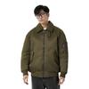 Uniqlo Куртка мужская Jil Sander Collaboration свободная с воротником в рубчик на молнии верхняя одежда темно-зеленая 432647-58