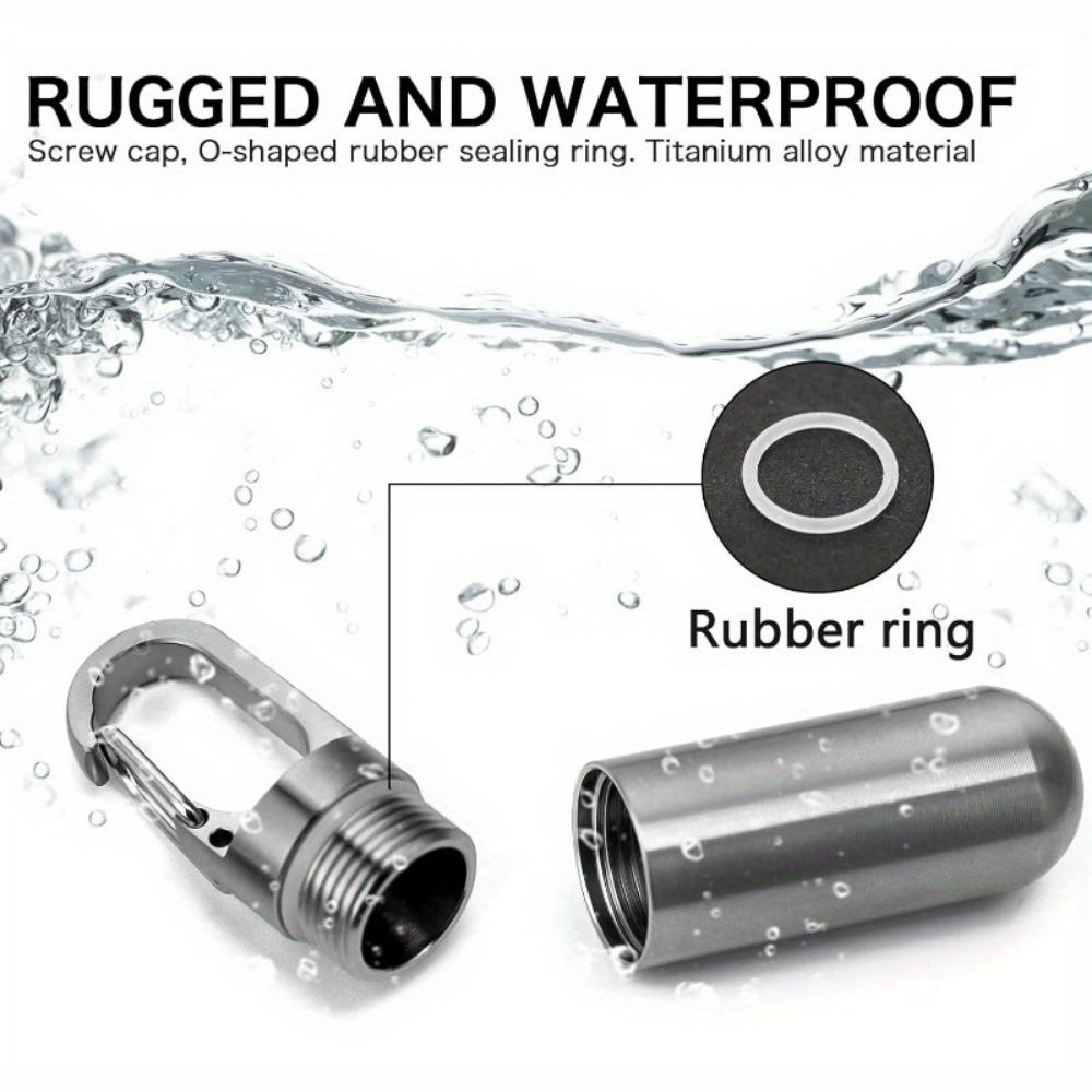 Брелок-таблетница, Портативная водонепроницаемая таблетница, Дорожная таблетница, Милая брелок-таблетница для ношения в походах и кемпинге.