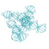 20Pcs School Paperclip NonSlip Bookmark Iron Stationery Clip Craft Decorations Blue