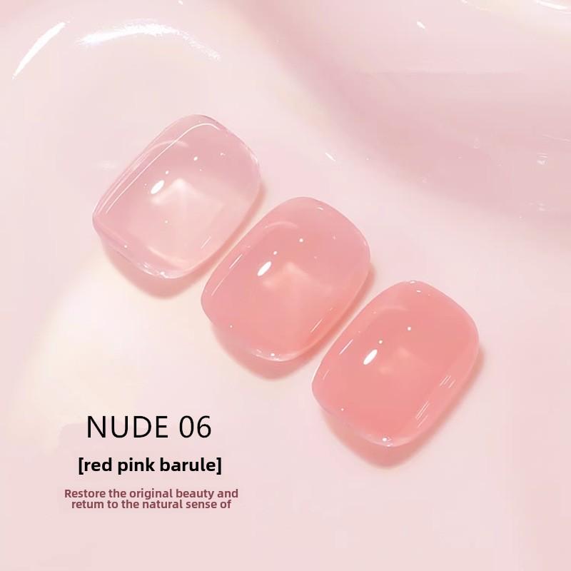 Набор лаков для ногтей Nail Art Nude, популярный цвет, белый прозрачный желеобразный клей для ногтей для маникюрного салона