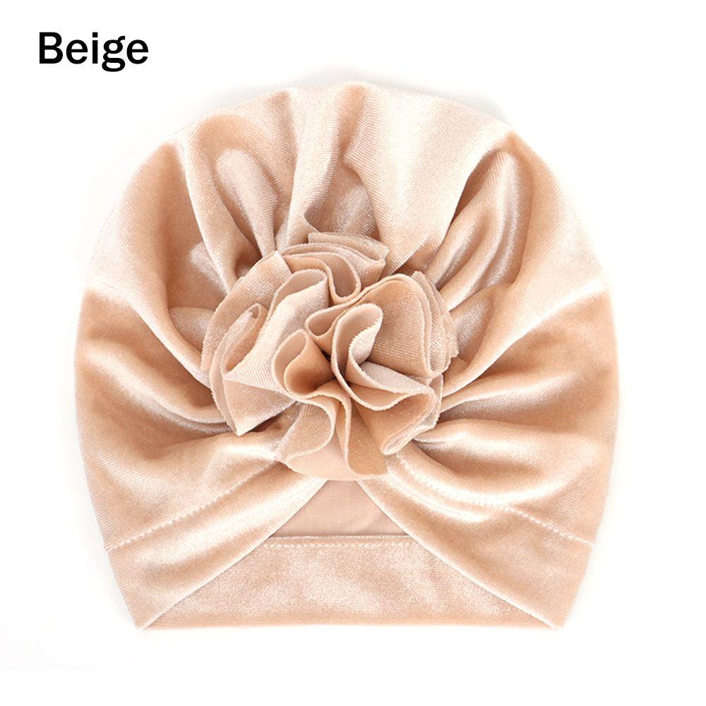 Детские эластичные головные уборы с узлом, детские бархатные тюрбаны, детские повязки на голову, теплая шапочка-бини