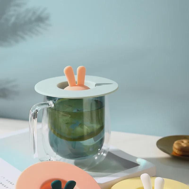 Leakproof Dustproof Silicone Cup Cover - Universal Fit for Ceramic and Water Mugs