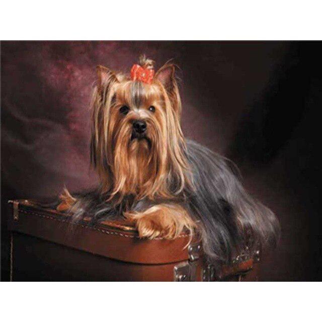 DIY 5D Алмазная картина Собака Вышивка крестиком Алмазная вышивка Продажа Животное Мозаика Стразы Фотографии