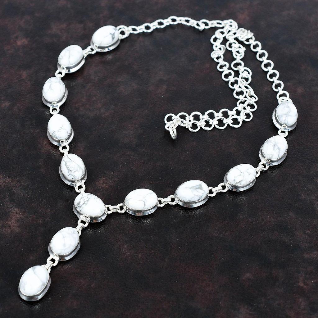 Ожерелье из драгоценных камней Хаулит, уникальное ювелирное украшение, ожерелье из стерлингового серебра 925 пробы, регулируемая цепочка, ожерелье ручной работы, ожерелье из драгоценных камней, подарок на помолвку