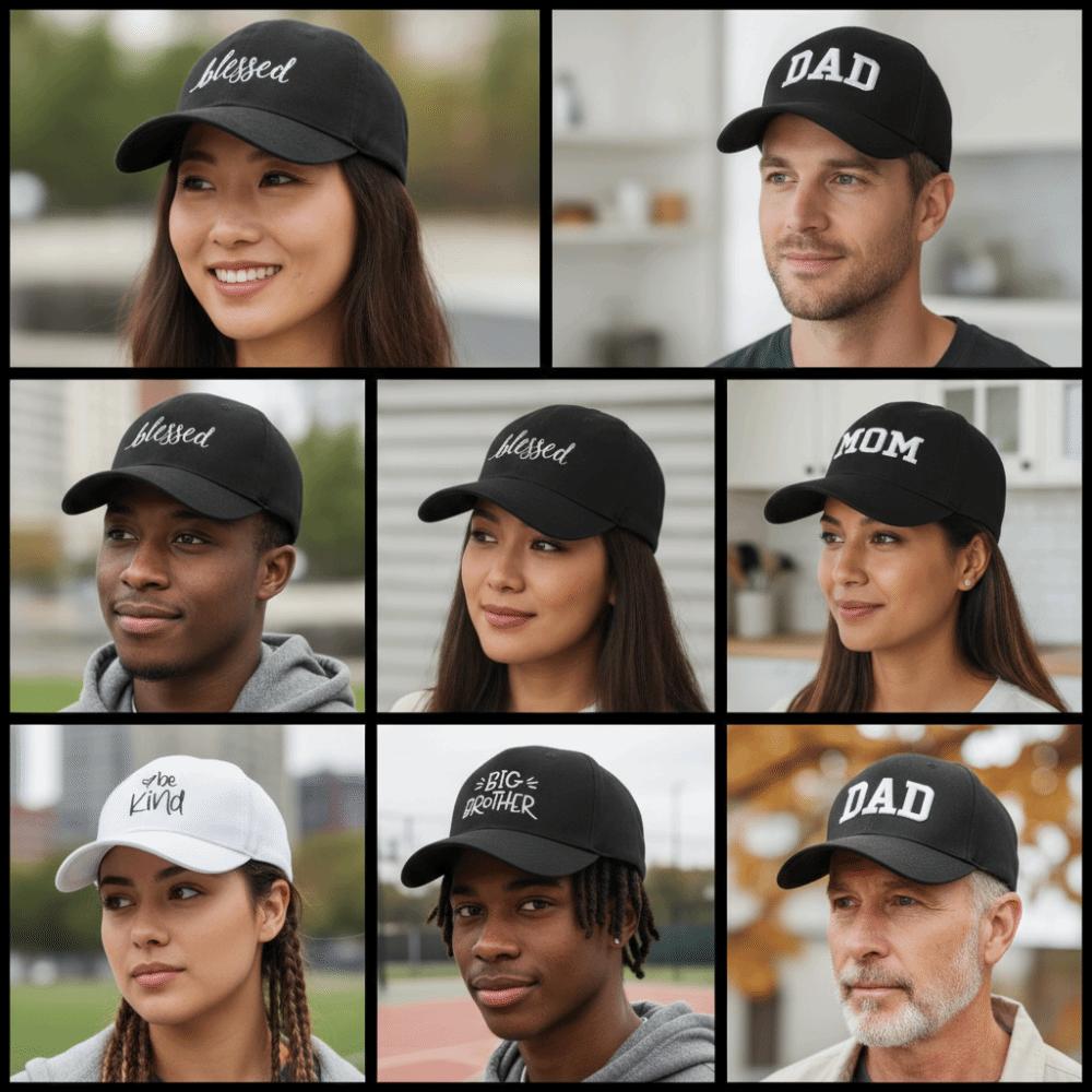 Canvas Embroidered Baseball Cap Blessed Big Brother Baseball Hats For Man Women