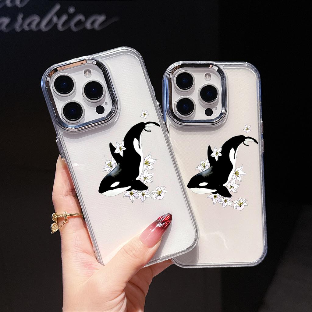 Роскошный чехол для телефона с китом для iPhone 17 Air 16 15 14 11 Pro Max 16 15 Plus X Xs 8 7 Мягкие защитные чехлы