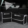 Car Logo Trunk Organizer Box Large Capacity Folding Storage Bag For Dacia Stepway Dokker Lodgy Jogger MCV Duster Spring Sandero