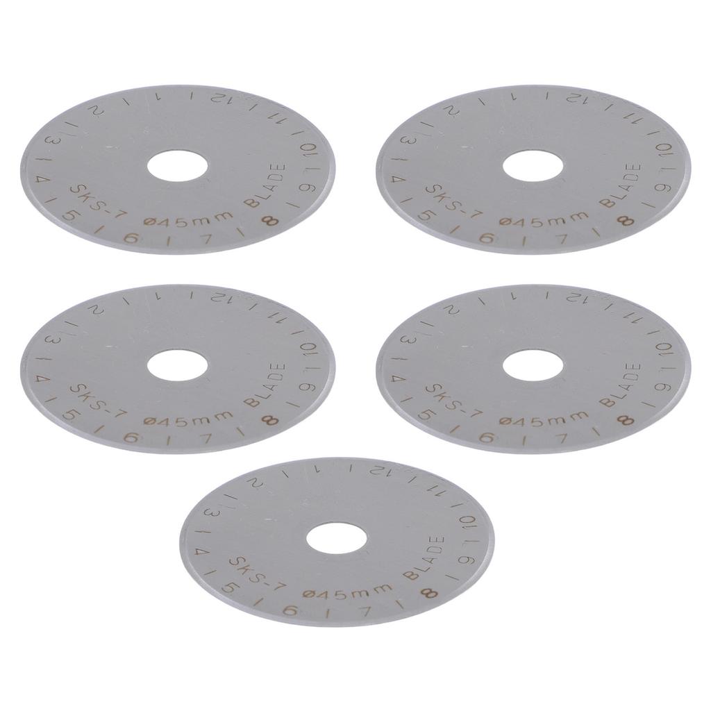 5 шт. 45 мм лезвия для вращающегося резака из легированной стали сменные лезвия для ткани, кожи, бумаги