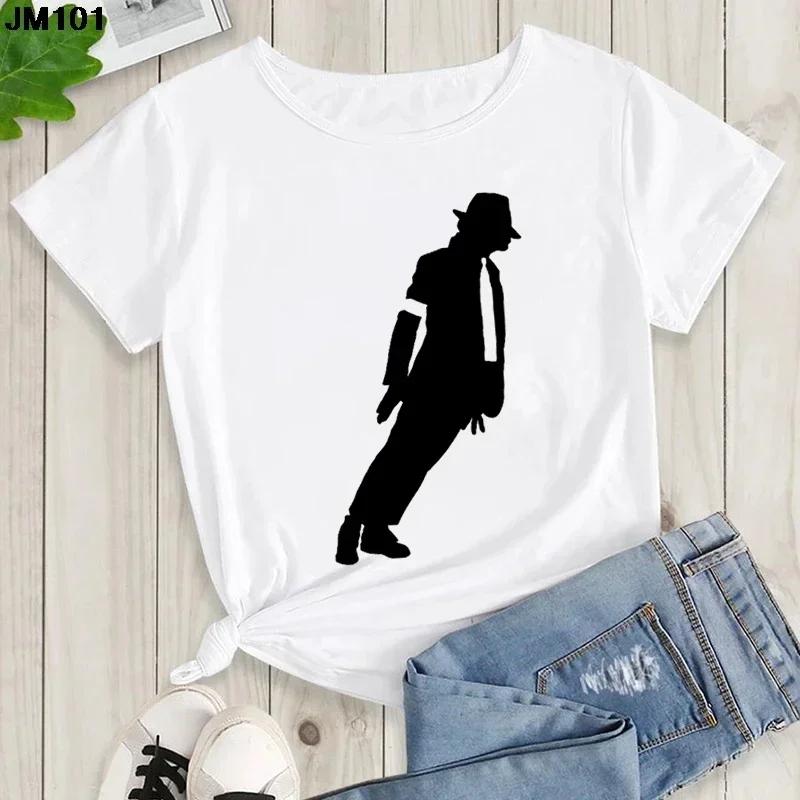 Графическая мужская и детская футболка Michael Jackson Y2K Высококачественный хлопок Повседневная летняя Рок-мода Короткий рукав Круглый вырез Футболка