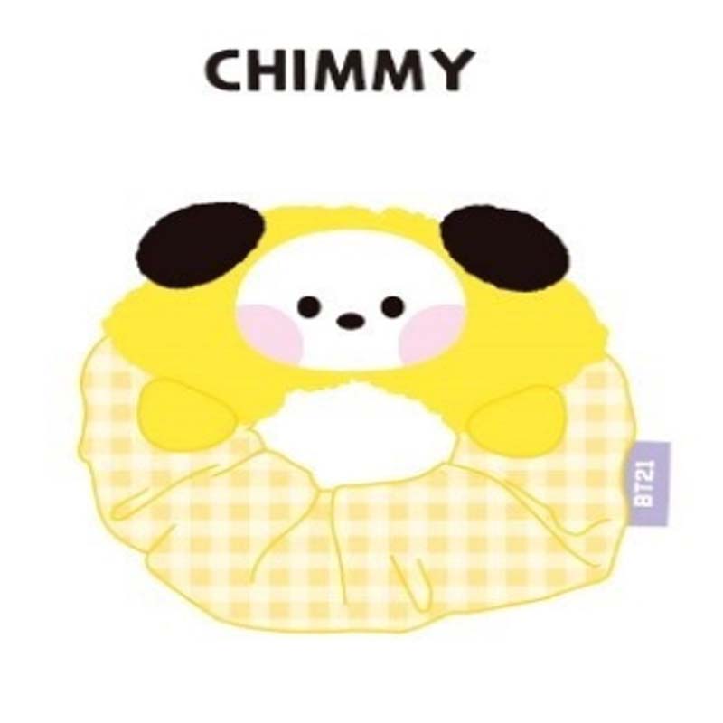 BTS BT21Official Minini Hair Scrunchie Band Tie Kpop Hairband