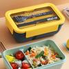 Kitchen Lunch Box Portable Compartment Fruit Food Boxes 850ml Microwave Lunch Box With Chopsticks And Spoon Picnic Fresh Box