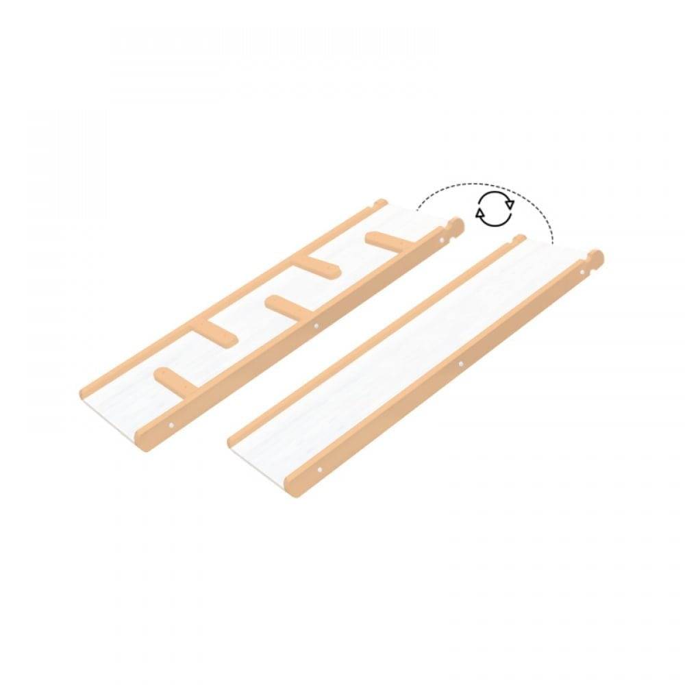 2-sided Wooden Slide Children Slide Board for Climbing Frame Playground Children's Room Indoor Mini Wood