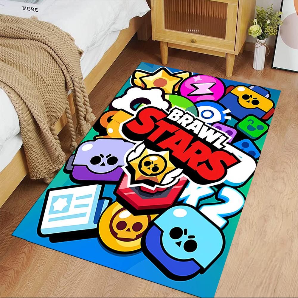 Brawl Stars Area Rug Design for Study room Decorate room Dining Room Hallway Anti-slip Rug Office home decor