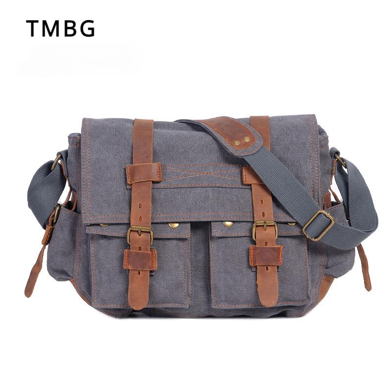 Мужская парусиновая сумка на плечо в стиле ретро, ​​европейско-американский стиль, мужская сумка через плечо, уличный повседневный рюкзак, подарок на день отца