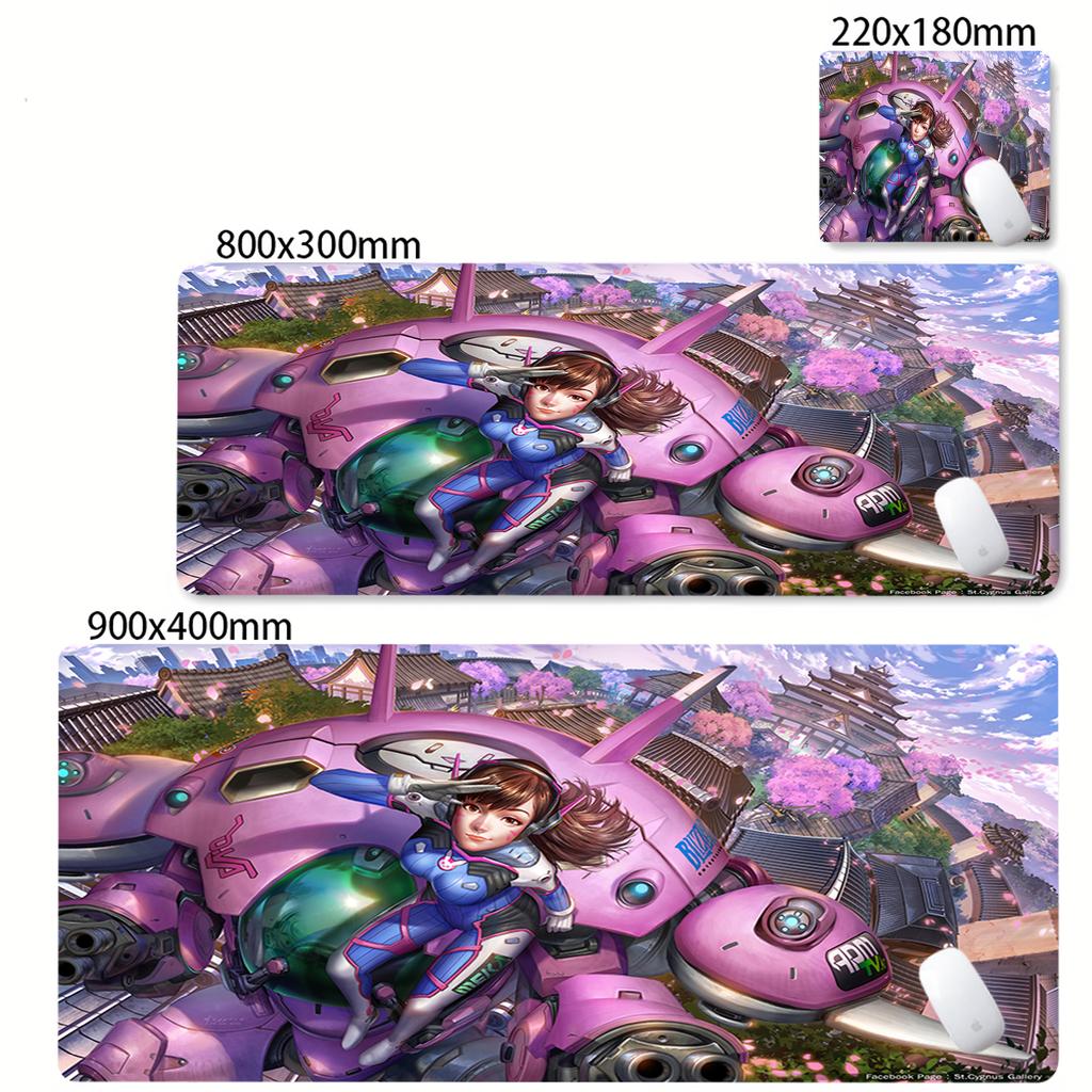 PC Gamer Overwatch Cabinet Large Mouse Pad Cute Pink Keyboard Expansion pad Laptop Gaming Accessories Desk Mat Kawaii HD Carpet