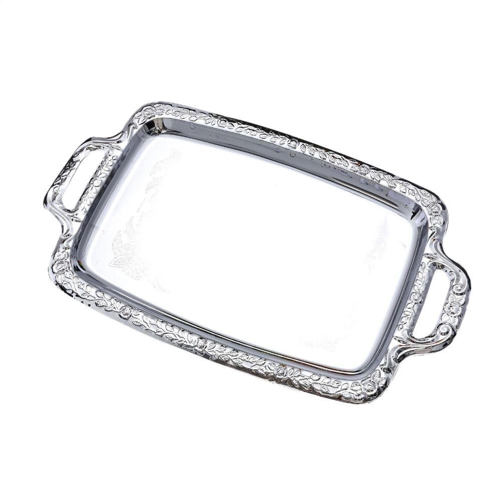 Metal Metal Serving Tray Stainless Steel Storage Tray Portable Charcuterie Tray Kitchen Use