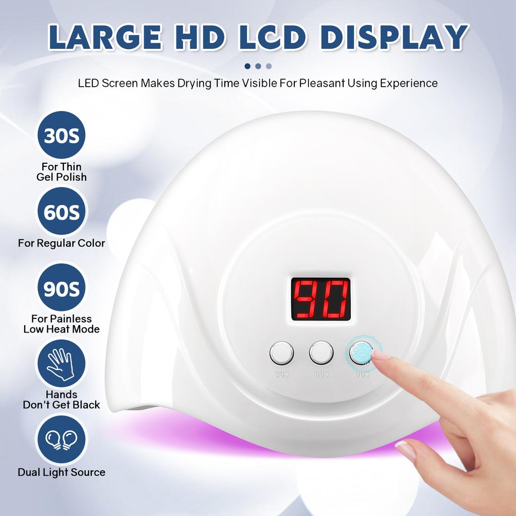 Professional Nail Dryer 24LEDS Infrared Sensor Manicure Nail Lamp for Quick Curing All UV Gel Nail Polish Nail Dryer Salon Tools