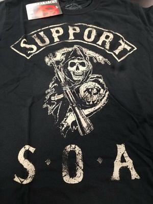 Футболка унисекс с двусторонним принтом Sons Of Anarchy Support SOA Reaper