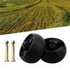 AD23-2Pcs DECK WHEELS 5Inch Deck Wheels And Axle Bolts For Hustler/Toro Ride On Mowers Garden Machine
