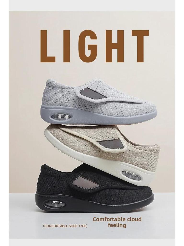 Женские кроссовки на липучке с сеткой для ходьбы - Дышащие, Мягкая подошва, Повседневный комфорт для весны и осени