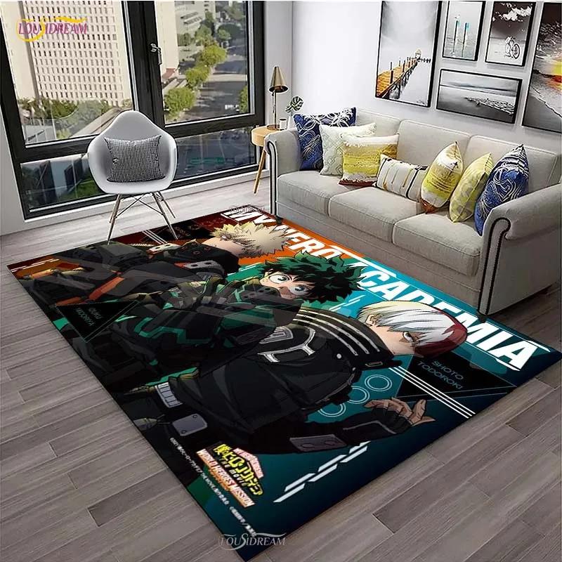 Cartoon My Hero Anime Carpet for Living Room Bedroom Rug Kitchen Kids Door Unslip Floor Mats Birthday gift photography props Rug