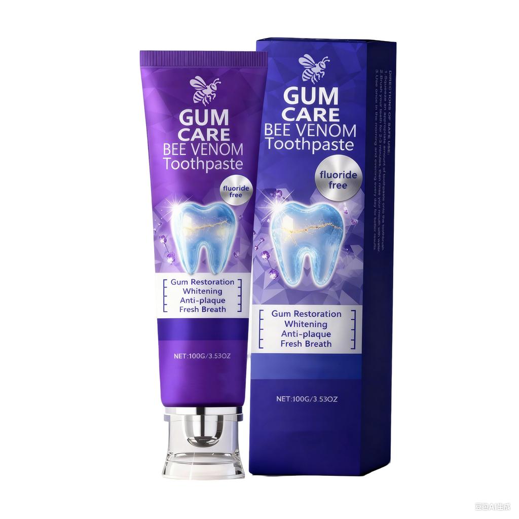 Зубная паста с пчелиным ядом, Натуральная отбеливающая зубная паста, Свежее дыхание, Натуральные ингредиенты для мужчин и женщин