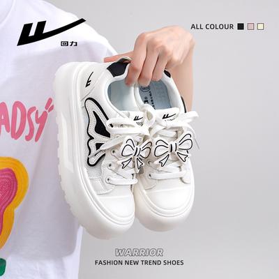 Дышащие сетчатые туфли на толстой подошве, простые на шнуровке, весенне-летняя повседневная обувь, бант, молодежная жизненная сила, студенческая обувь