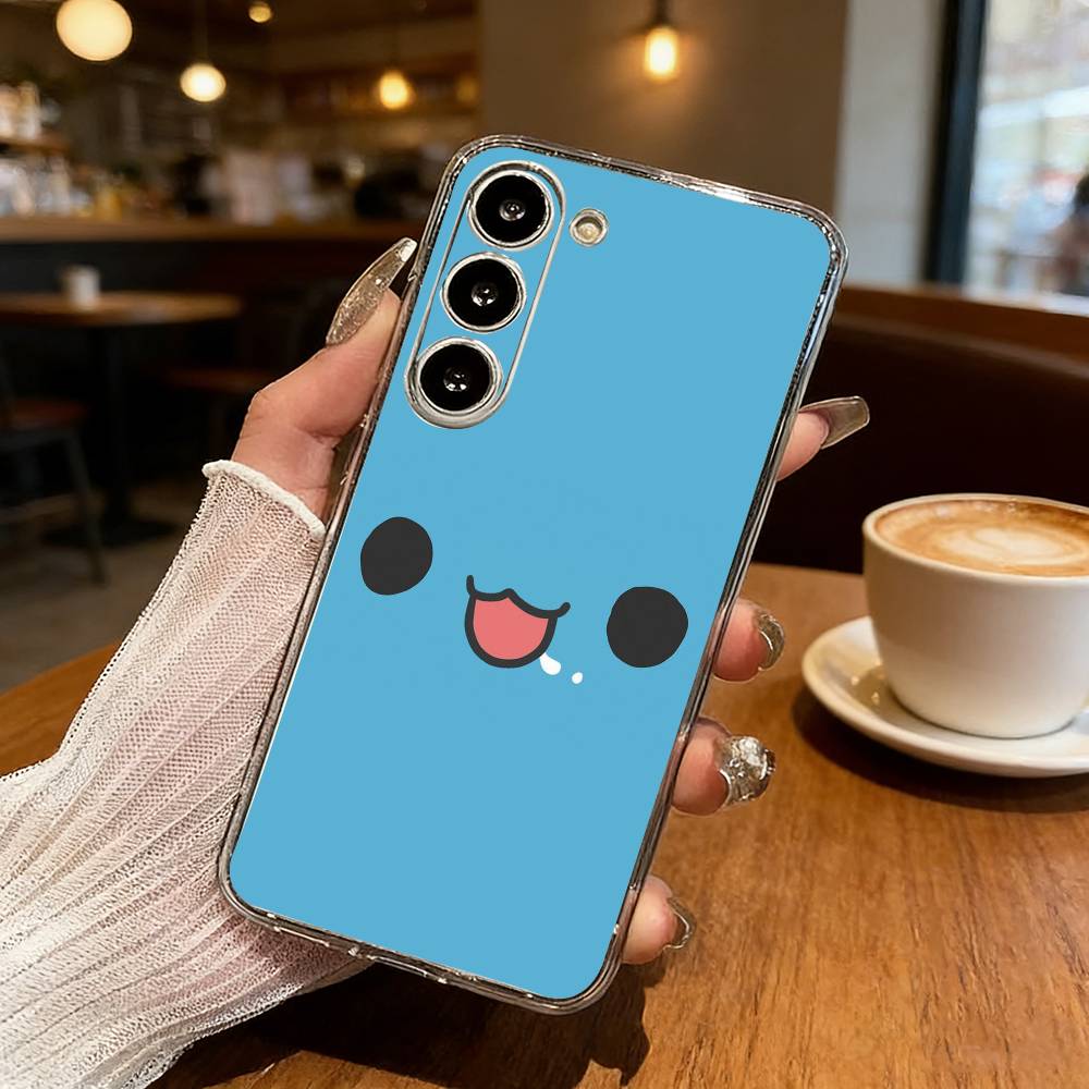 Cute B-Bugcat C-Capoo Phone Case For Samsung S25,S24,S21,S22,S23,S30,Ultra,S20,Plus,Fe,Lite Transparent Cover